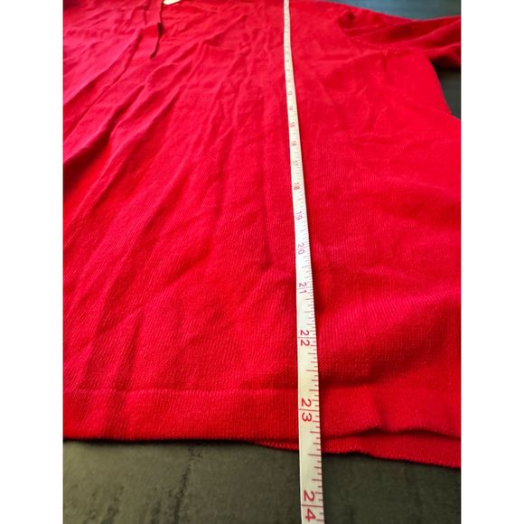 Chico's 3/4 Tie Ruched Sleeve  Open Light Cardigan-Sz 1 (8/M) - Picture 7 of 12